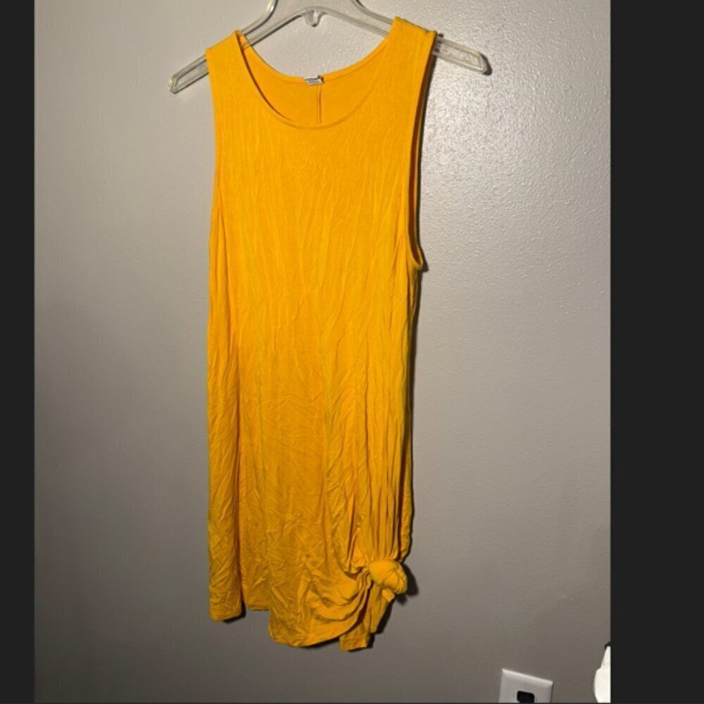 Old Navy yellow knit dress